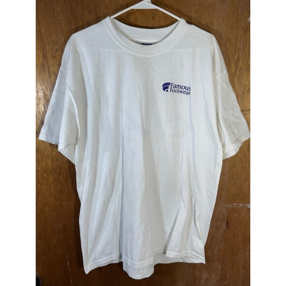 Vintage Famous‎ Footwear Shoe Store Sneaker Shirt XL - Picture 1 of 9